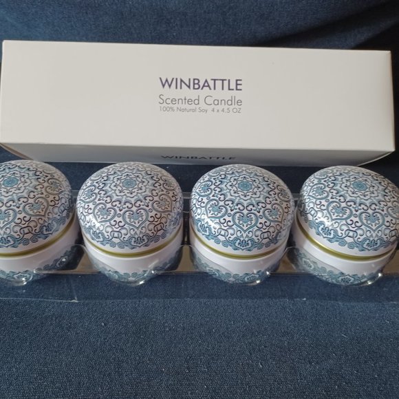 NEW 4pc Pack Citronella Scented Candle Gift Set - Picture 2 of 7